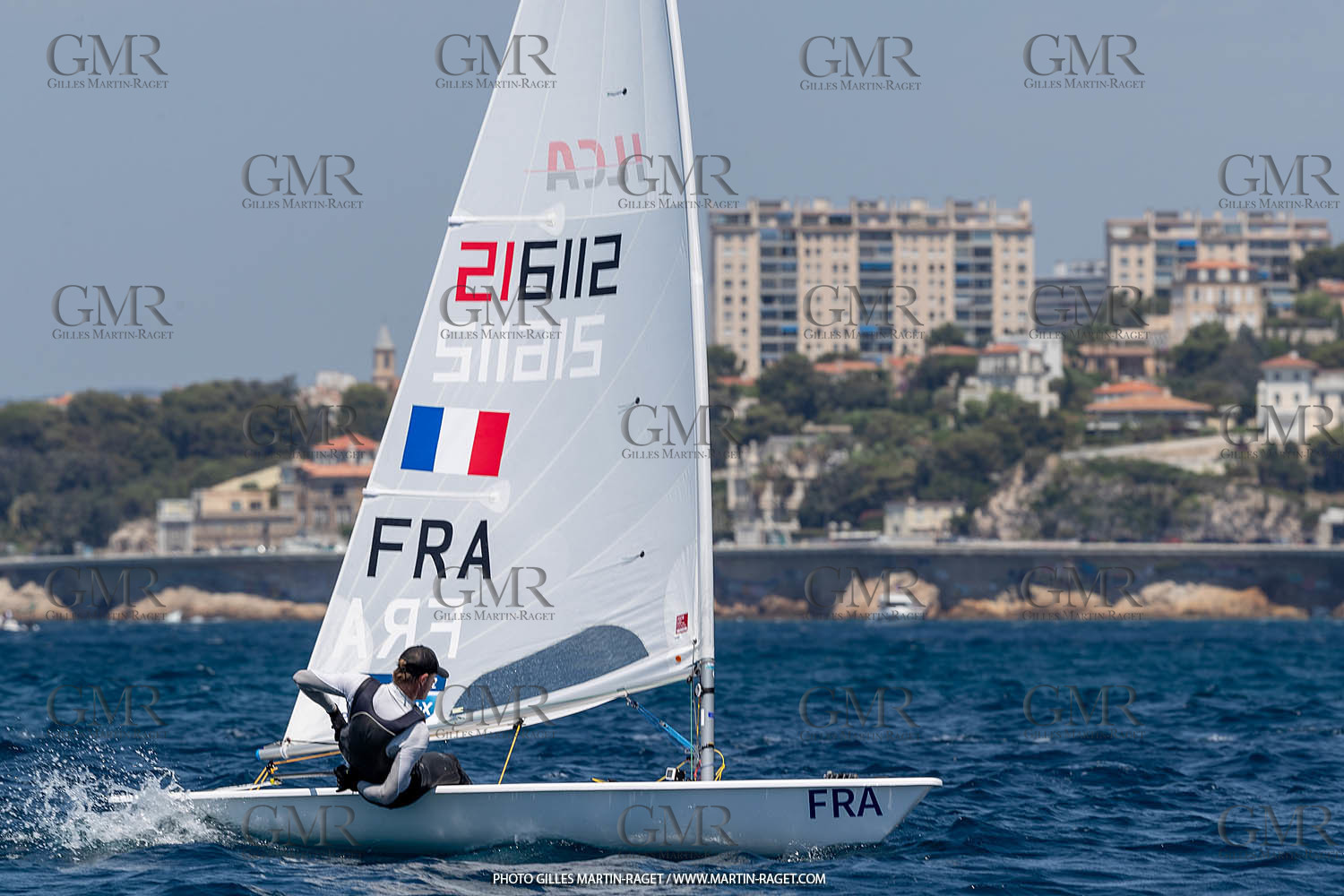 15 07 2023, Marseille (FRA), Paris 2024 Olympic Games Sailing Test Event, Day 6, Ilca 7 Medal race