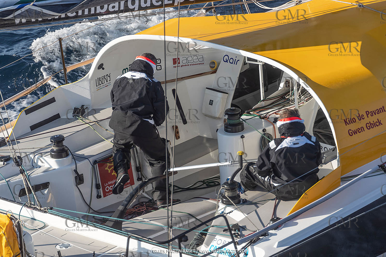 27 08 2021, Marseille (FRA), Transat Jacques Vabre 2021, Class 40, HBF-Reforest'Action (Kito de Pavant, Gwen Gbick)