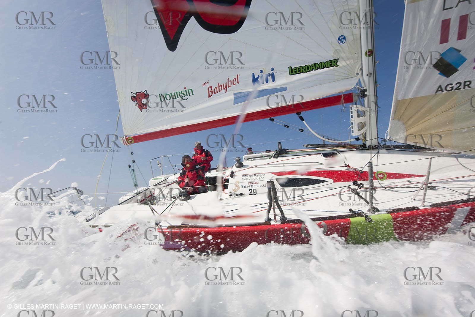 13 03 2010 -  La Grande Motte   Port Camargue (FRA) - Groupe Bel - Kito de Pavant   Sebastien Audigane training for Transat AG2R