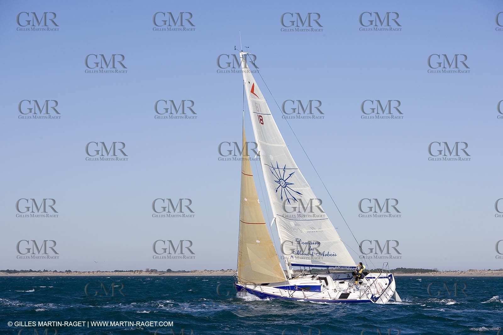 15 02 2007 - La Grande Motte (FRA) - Onedesign Figaro II - Thierry Duprey du Vorsent (Domaine de Monts d'Arbois)