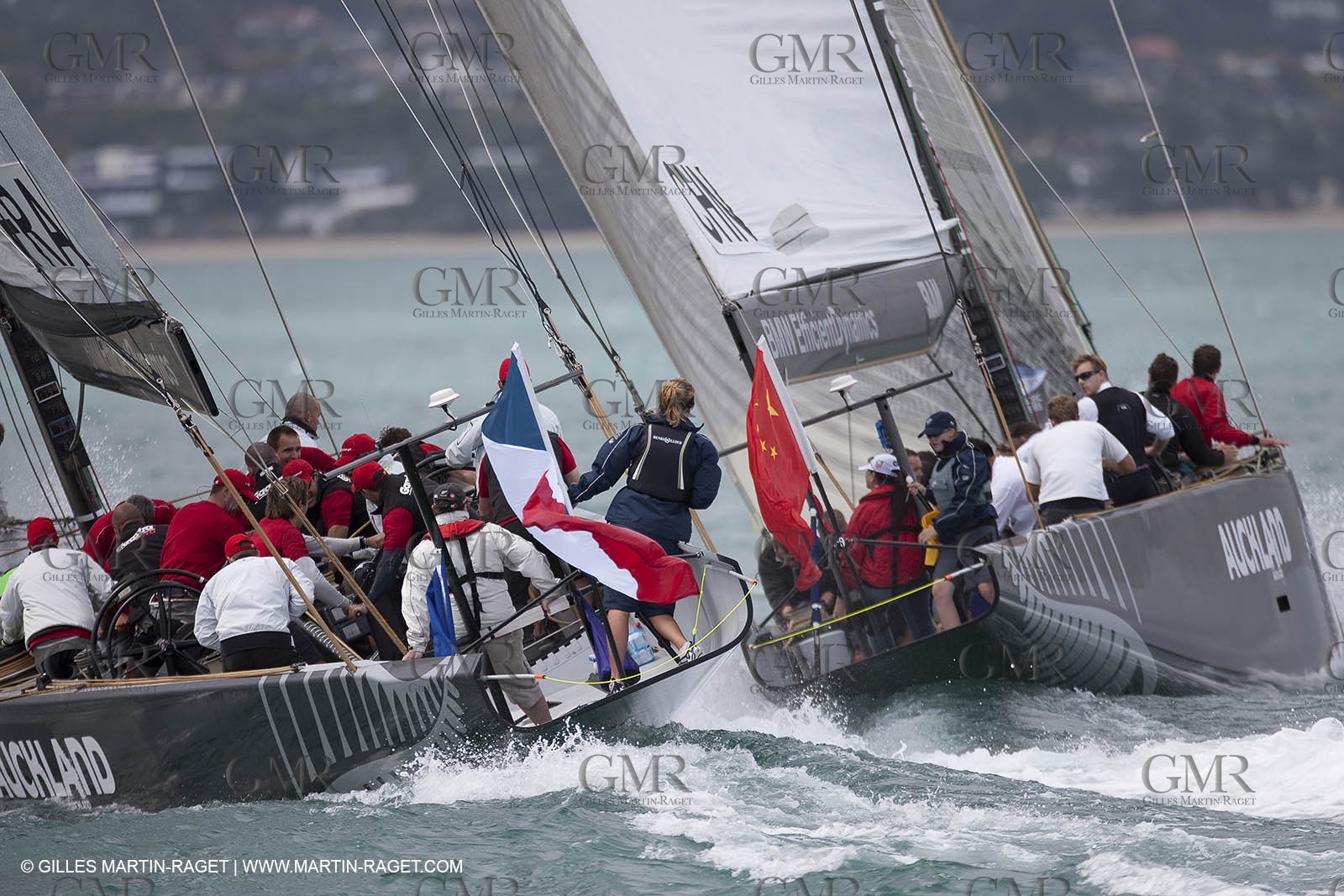 30 01 2009 - Auckland (NZL) -  Louis Vuitton Pacific Series -  Racing Day 1 - Pataugas-K Challenge vs Cina Team