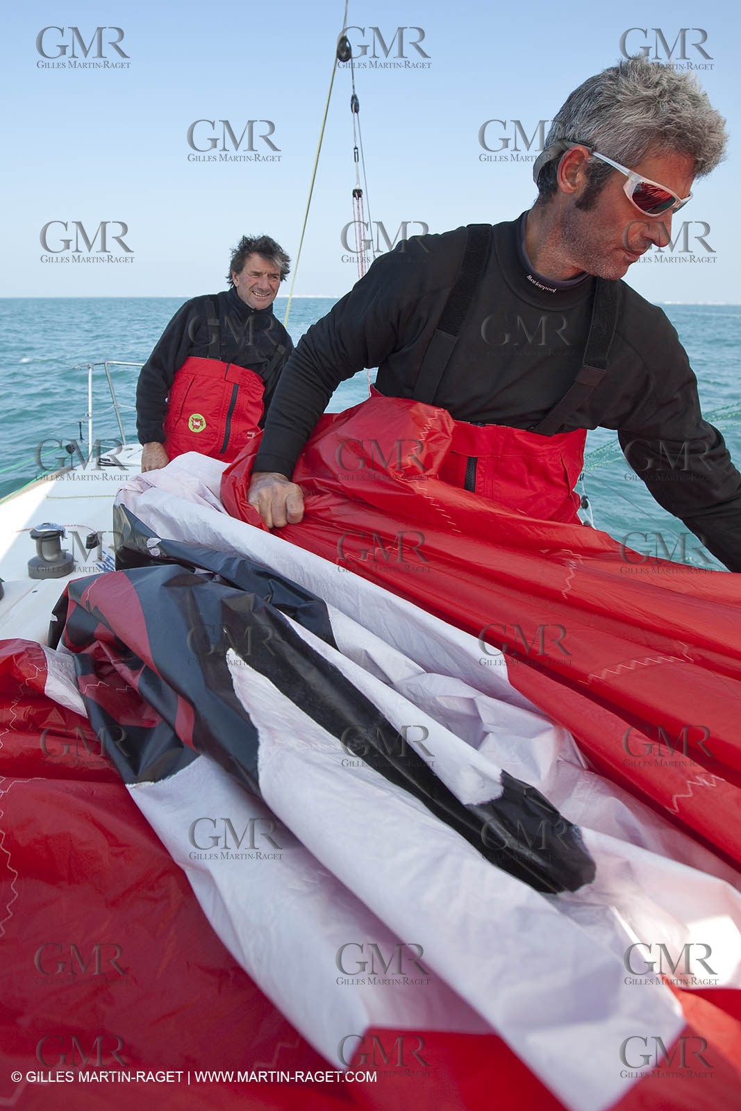 13 03 2010 - La Grande Motte   Port Camargue (FRA) - Groupe Bel - Entraînement Kito de Pavant   Sébastien Audigane en vue de la Transat AG2R 2010