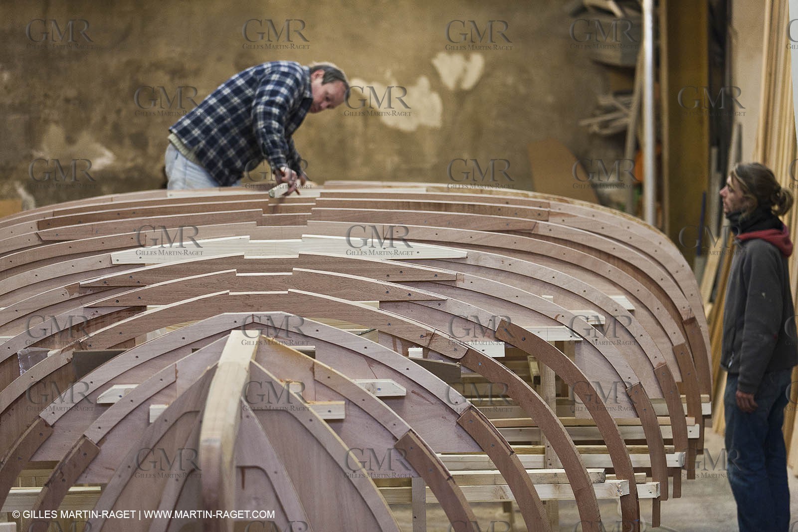 18 01 2012 - Marseille (FRA,13) - Construction d'Alcyon au chantier Carènes