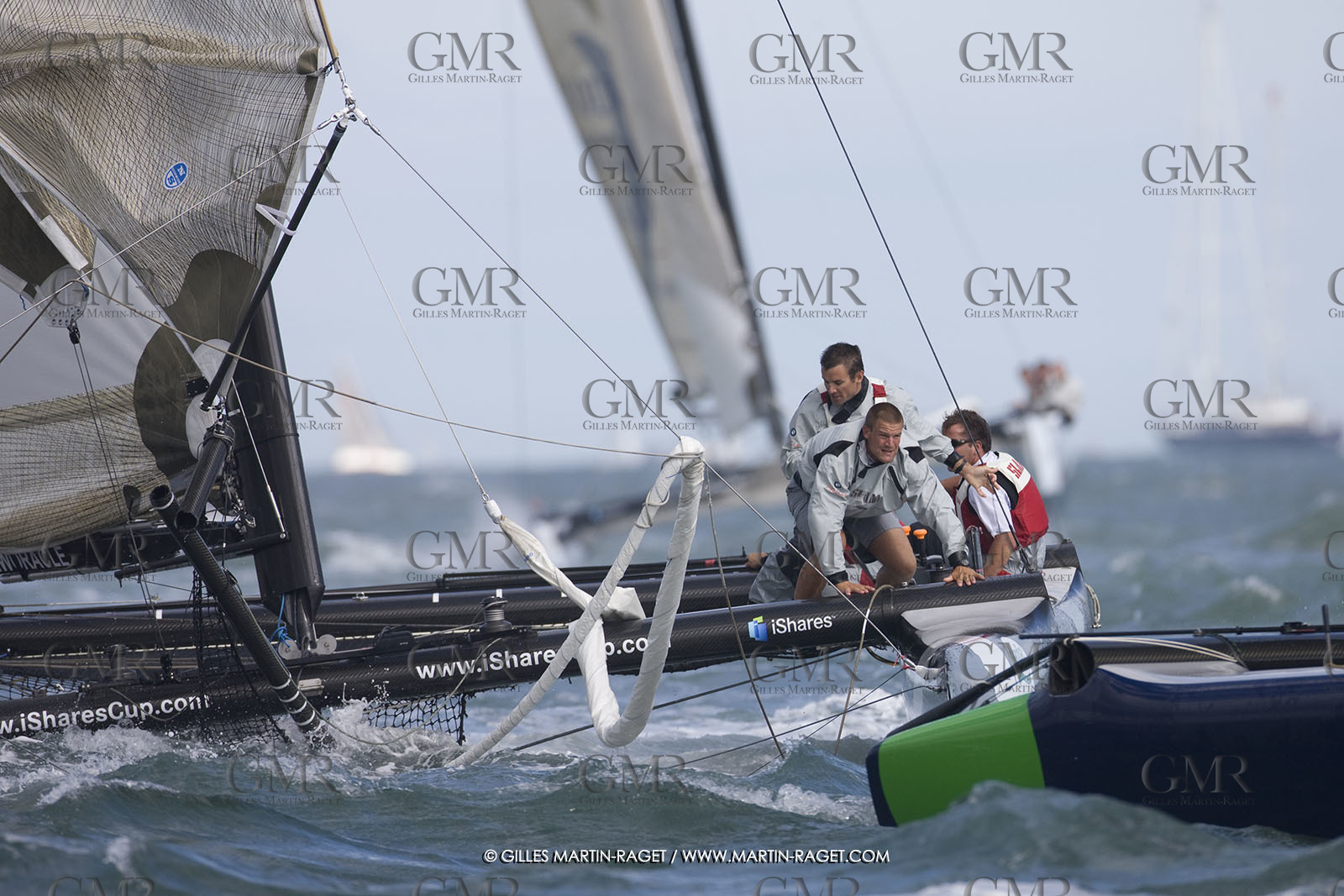 02 08 2008 - Cowes (UK, IOW) - BMW ORACLE Racing - IShare Cup Cowes - Racing Day 1