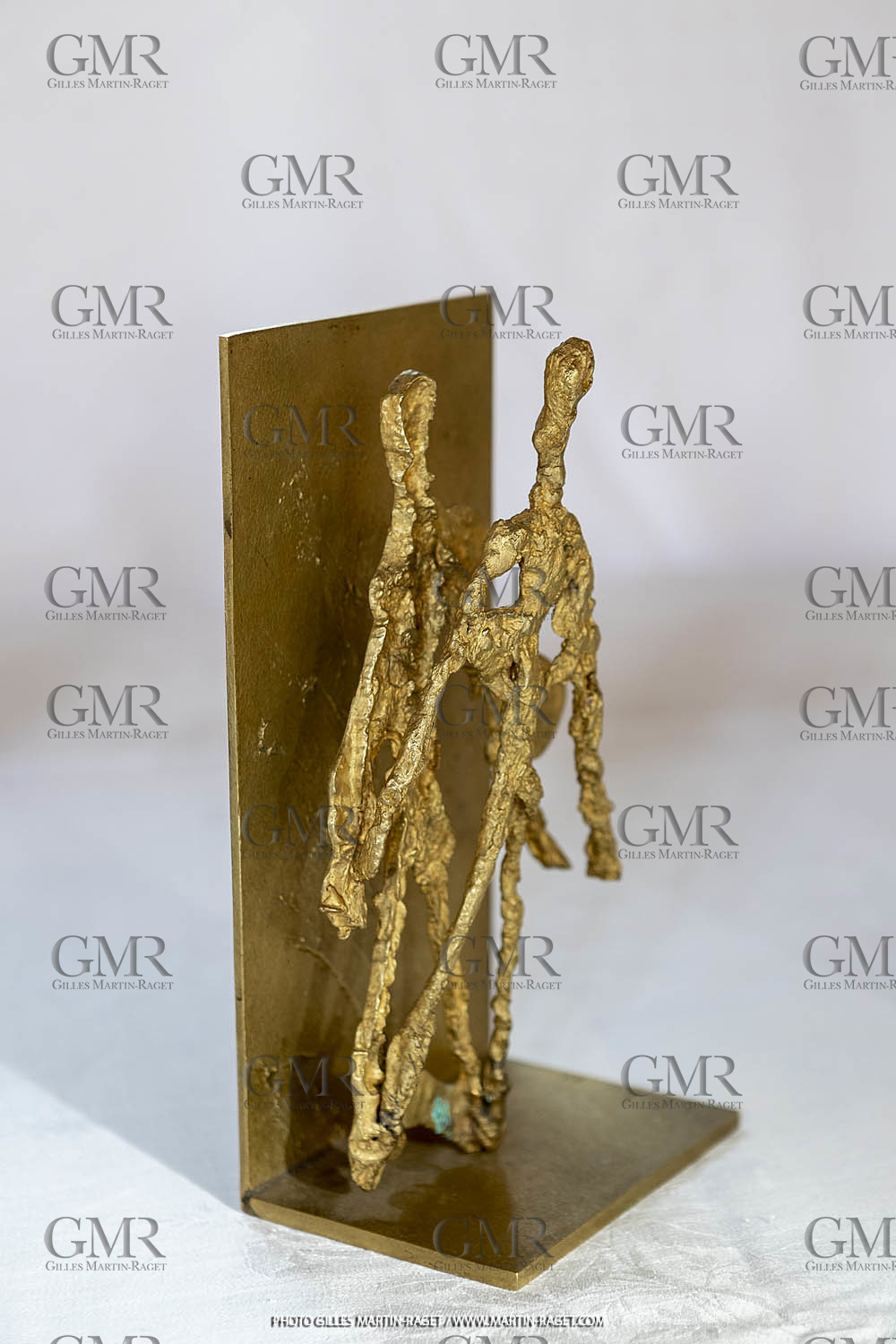 11 02 2020, St Rémy de Provence (FRA,13), Oeuvre de Germaine Richier, L'Ombre 1955, Bronze naturel nettoyé, Epreuve d'artiste, 25 x 13 x 9 cm, Collection particulière