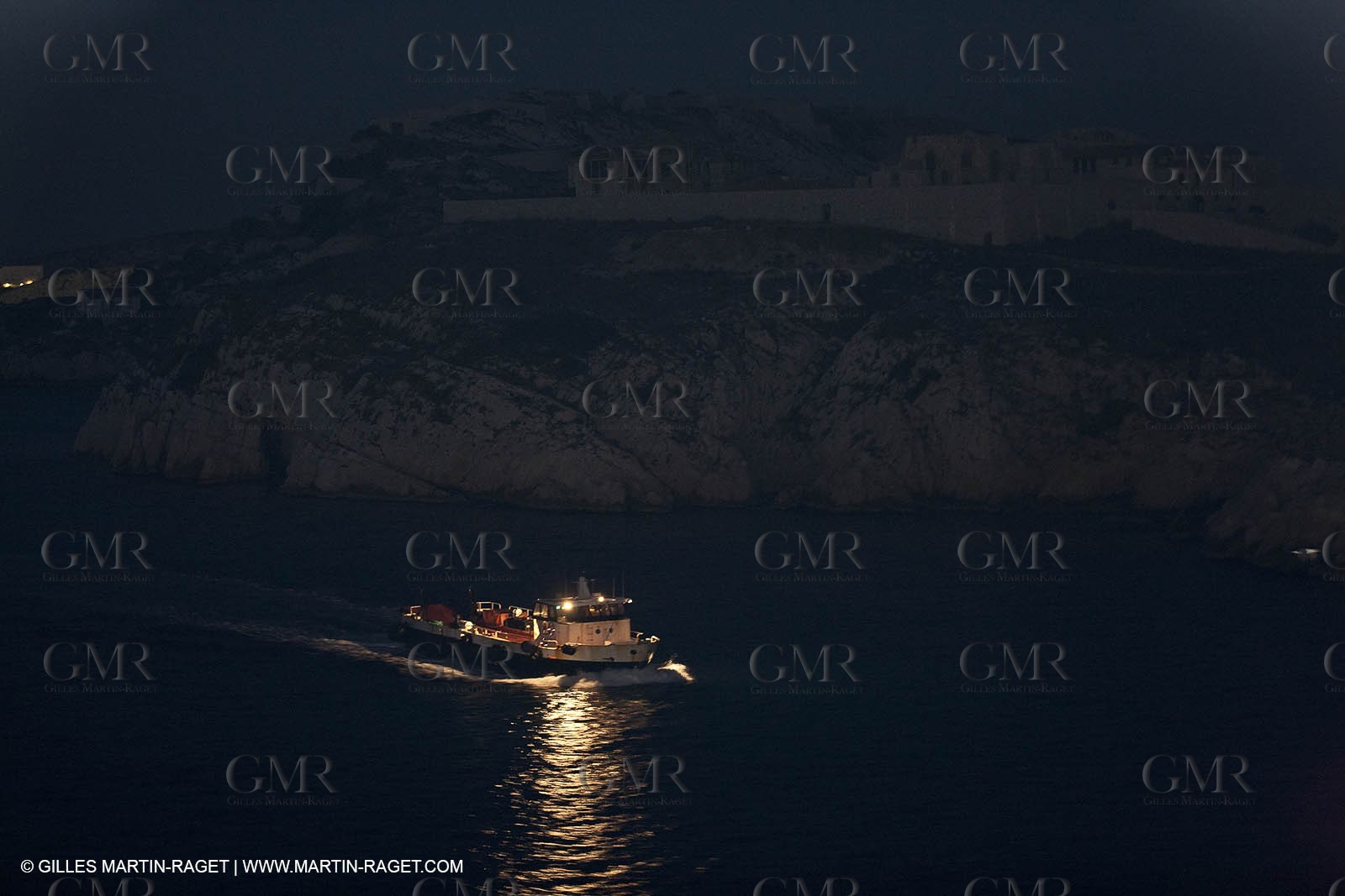 17 02 2012 - Marseille (FRA,13) - Arrival in Marseille harbour onboard ferry Piana (La Meridionale Corp.)