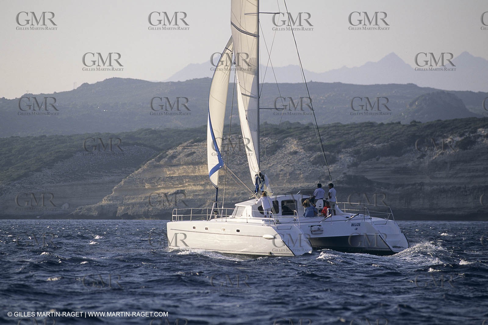 Sailing, cruising, multihulls under sails
