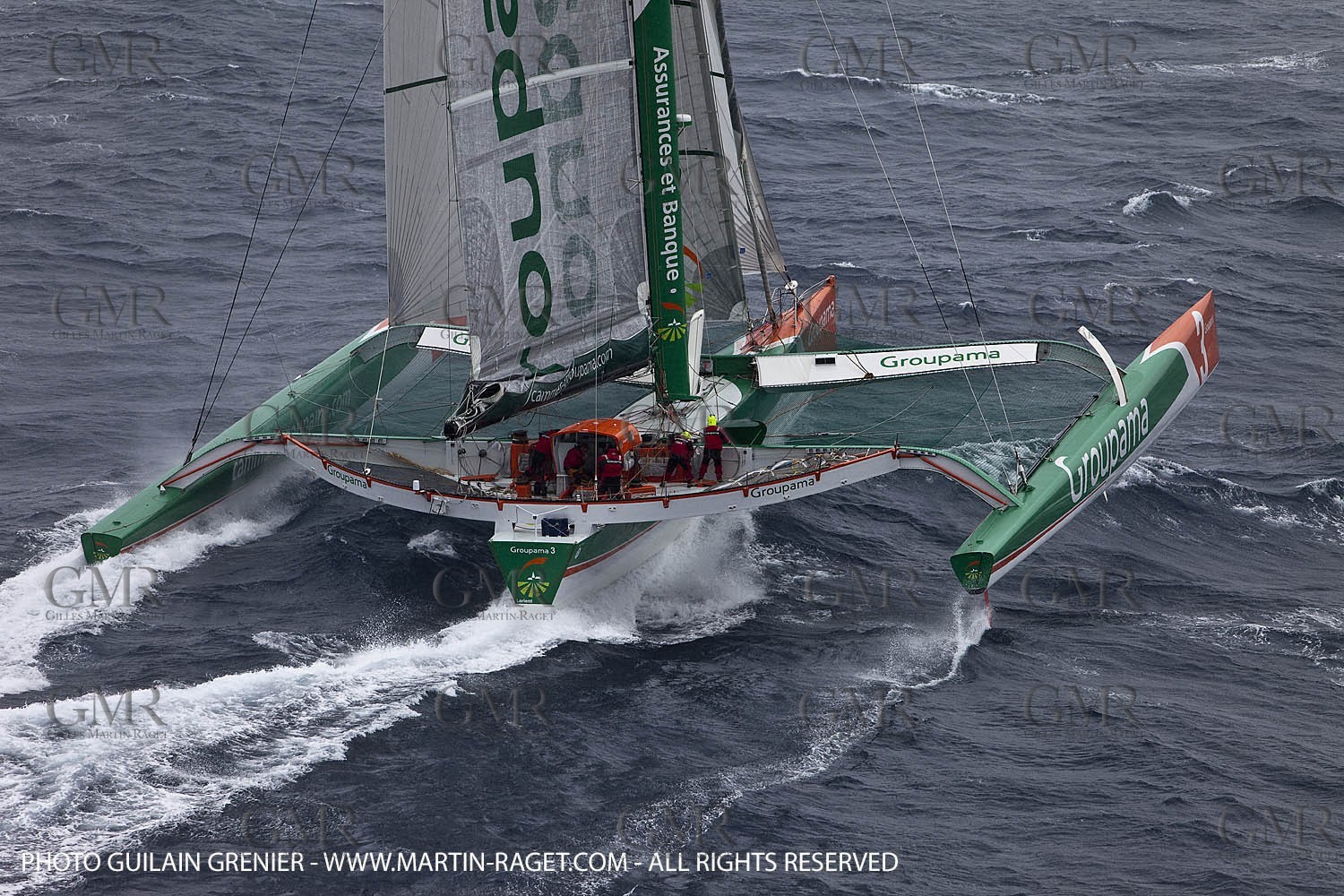05 14 09 - Marseilles - Mediterranean Record - Groupama 3 - Franck Cammas - G Class - Start from Marseilles to Carthage (Tunisia)