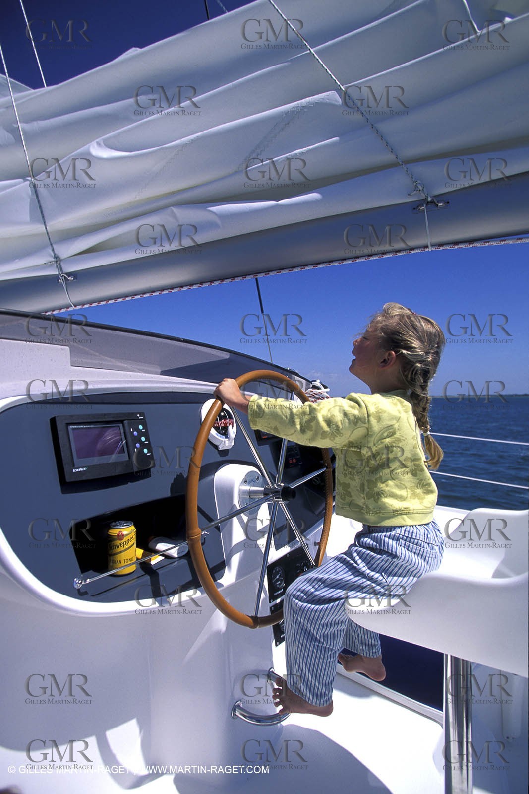 Sail - Cruising - Child - Helm