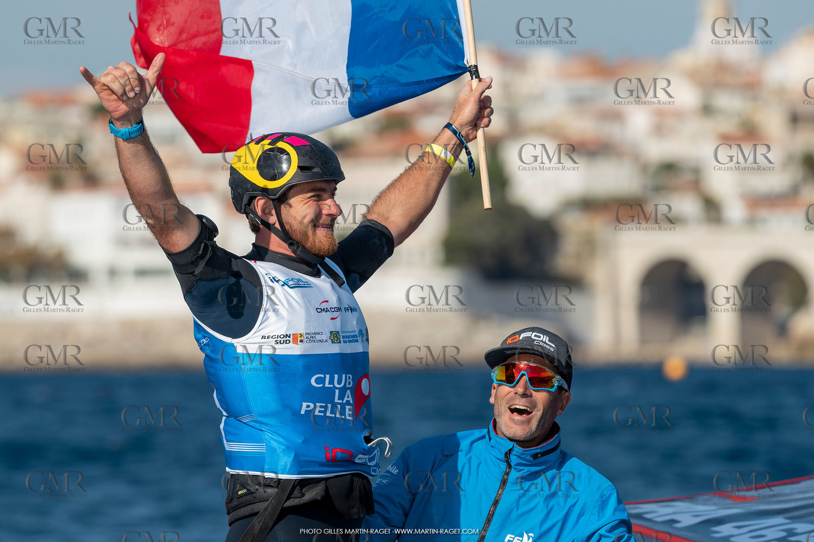 28 10 2021, Marseille, FRA, IQfoil European Championship organised by Club La Pelle, Medal races, Nicolas Goyard, world and European IQfoil 2021 male champion