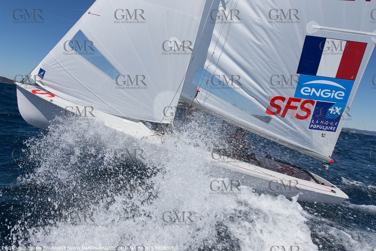 25 04 2016, Hyères (FRA,83), Jeux Olympiques Rio 2016, voile, 470, Sofian Bouvet   Jeremie Mion, SFS Voile