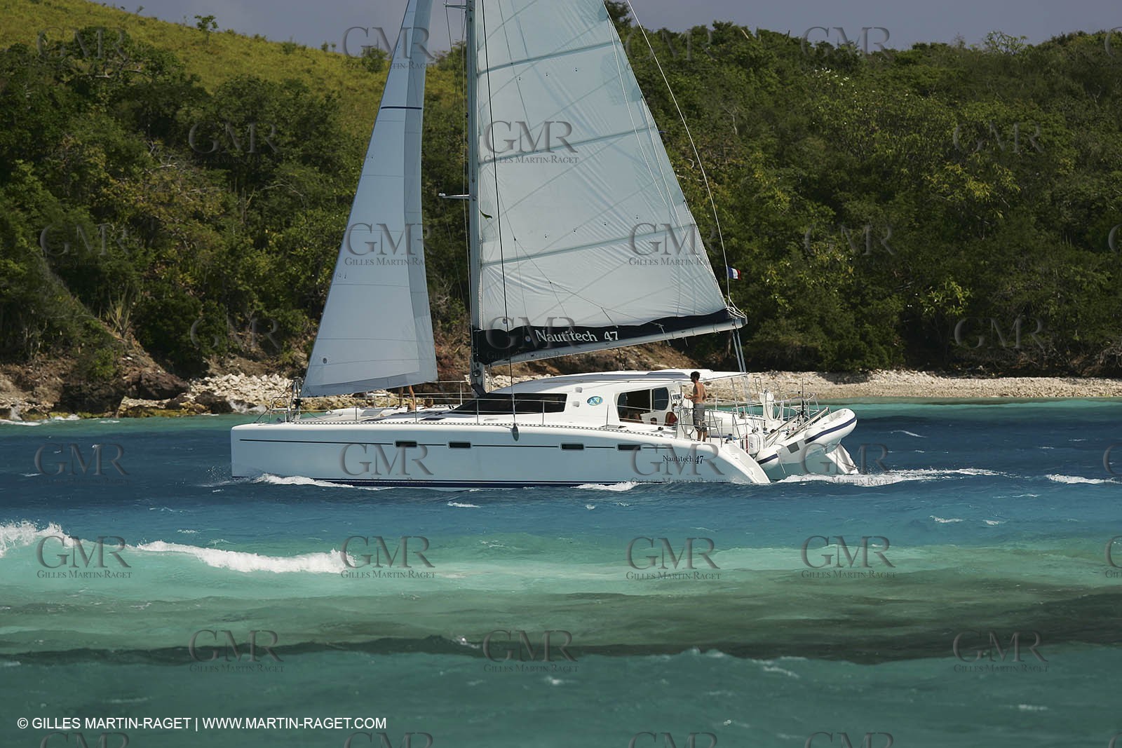 Cruising multihull sailing