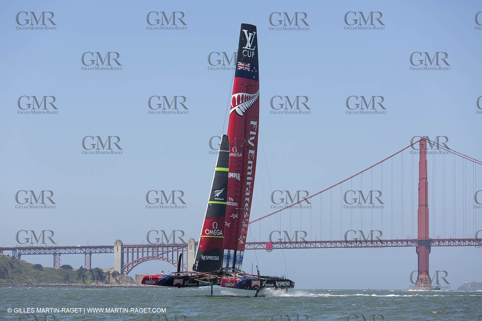 23 05 2013 - San Francisco (USA,CA) - 34th America's Cup - May Training, 3 AC72 in the bay for the first time