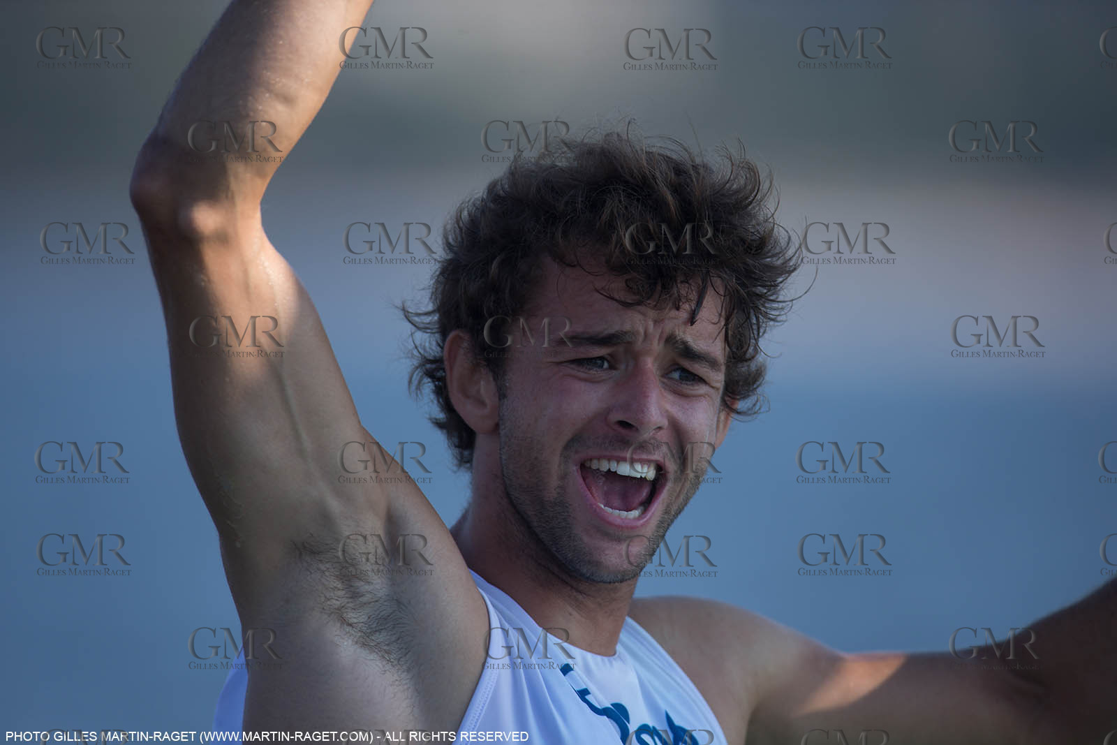 14 08 2016, Rio de Janeiro (BRA), 2016 Olympic Games, Sailing, RSX Men Medal race, Pierre Le Coq (FRA), bronze medalist
