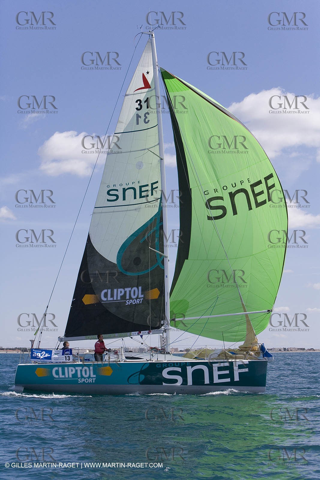 27 03 08- La Grande Motte- (FRA,34) Transat AG2R 2008- Jean-Paul Mouren- Laurent Pellecuer