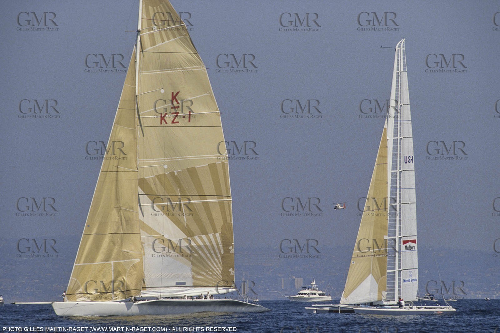 Sailing, Yacht Racing, America's Cup XXVII, San Diego (USA,CA) 1988, Stars & Stripes Vs New Zealand