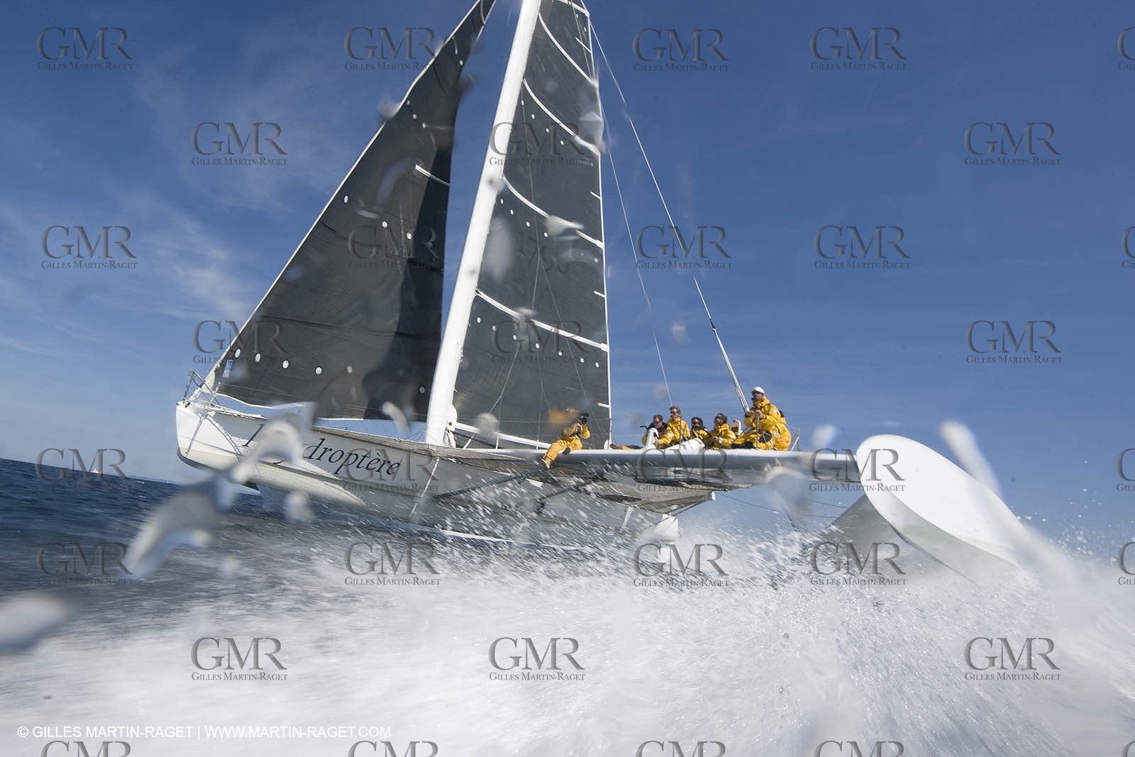 14 06 2008 - Toulon-Hyères (FRA,83) - Campagne d'essais de l'Hydroptère en vue de la tentative de record à plus de 50 nds