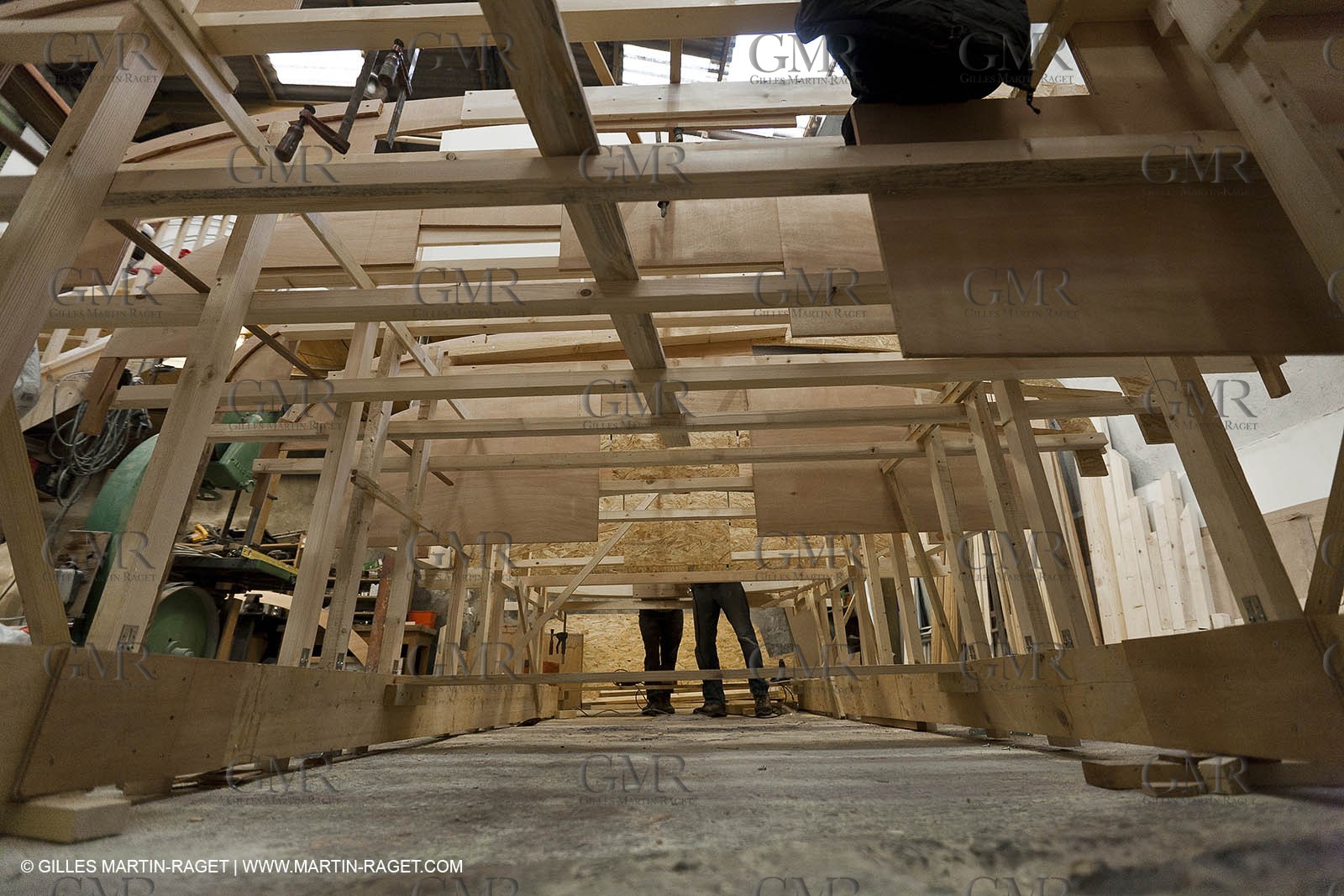 18 01 2012 - Marseille (FRA,13) - Alcyon construction at Carènes boat yard