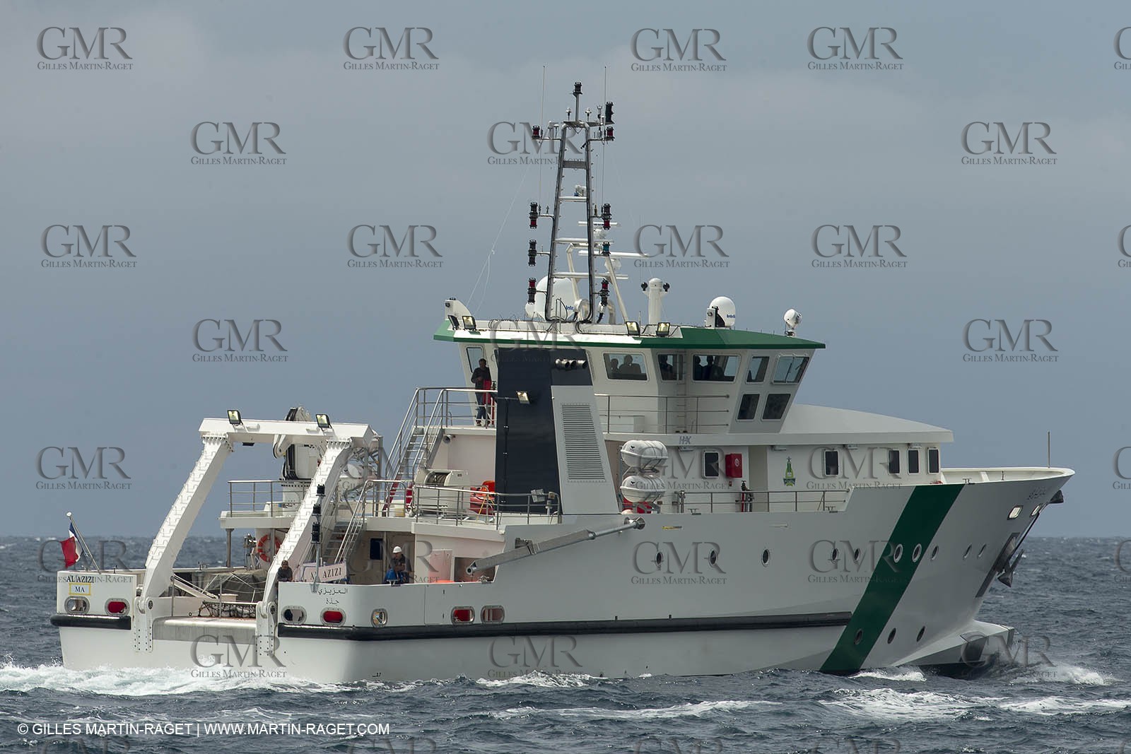 Al Azizi first sea trial - H2X boatyard - Oceanographjic research ship - La Ciotat (FRA,13) - 26 05 2014