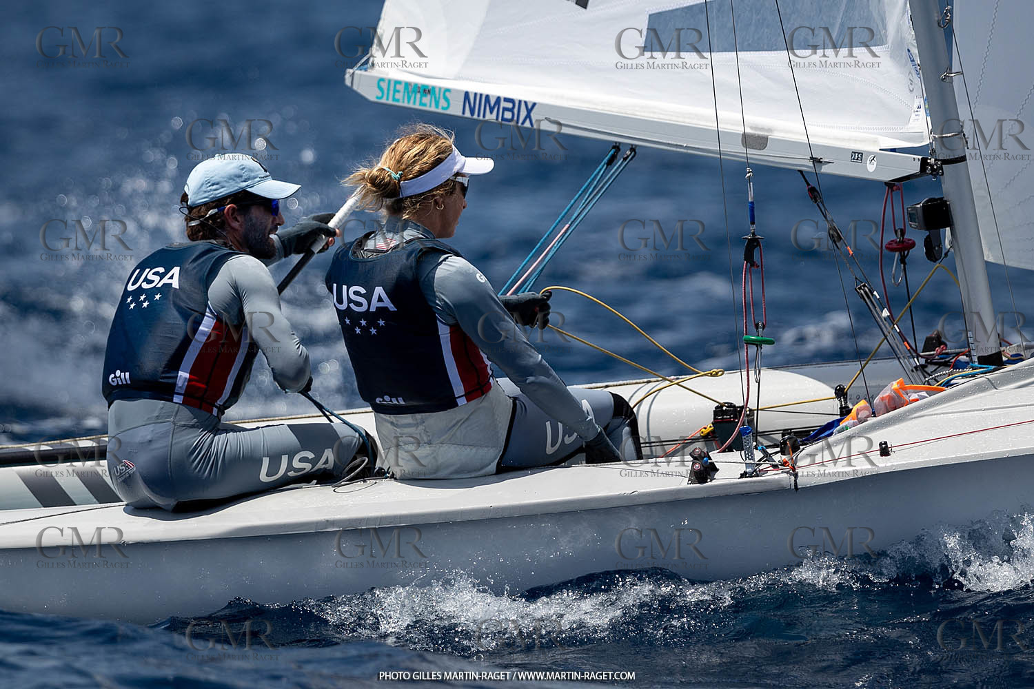 09 07 2023, Marseille (FRA), Paris 2024 Sailing Test Event, Race Day 1, 470