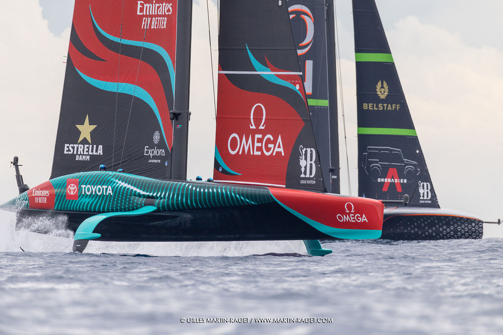 18 10 2024, Barcelona (ESP), Louis Vuitton 37th America's Cup, Final Match, Race Day 5, Race 7