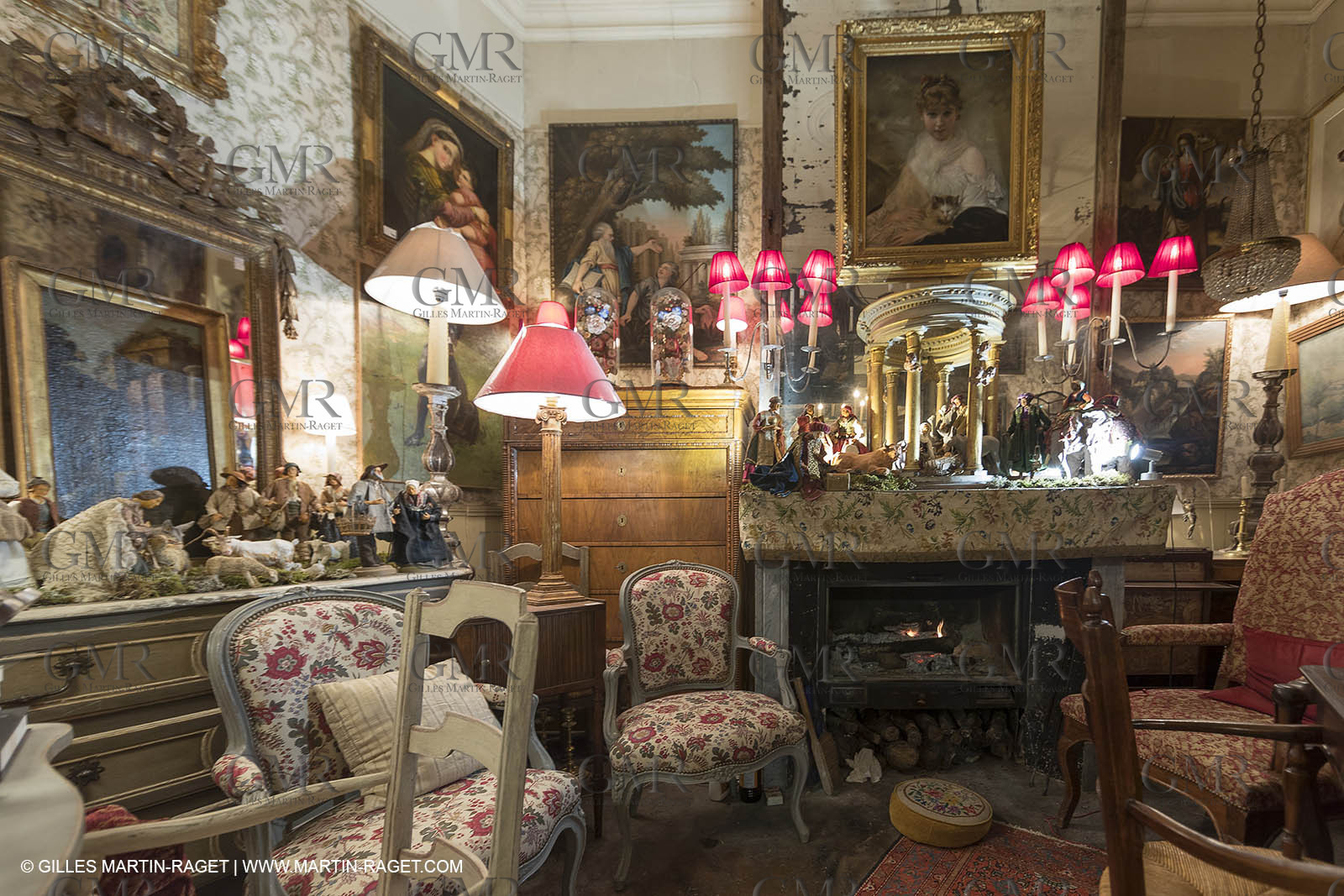 27 01 2018; L'isle sur Sorgue (FRA; 84); Les antiquaires; Crèche et santons de Jean-Jacques Bourgeois