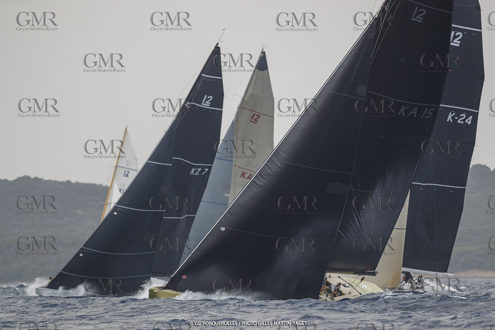 19 06 2024, Porquerolles Island (FRA), Championnat du monde des 12 m JI 2024, Race Day 1