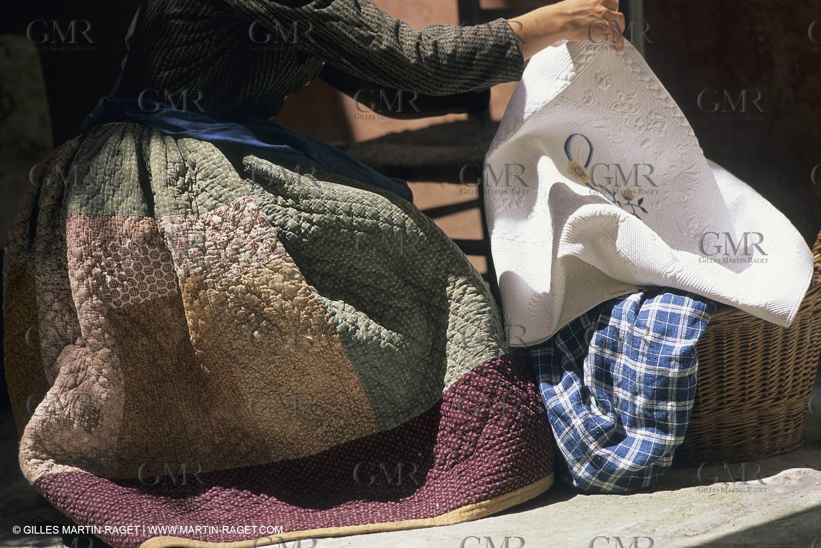 France, Provence, Traditions, Boutis et piqués, traditional cloths from Provence