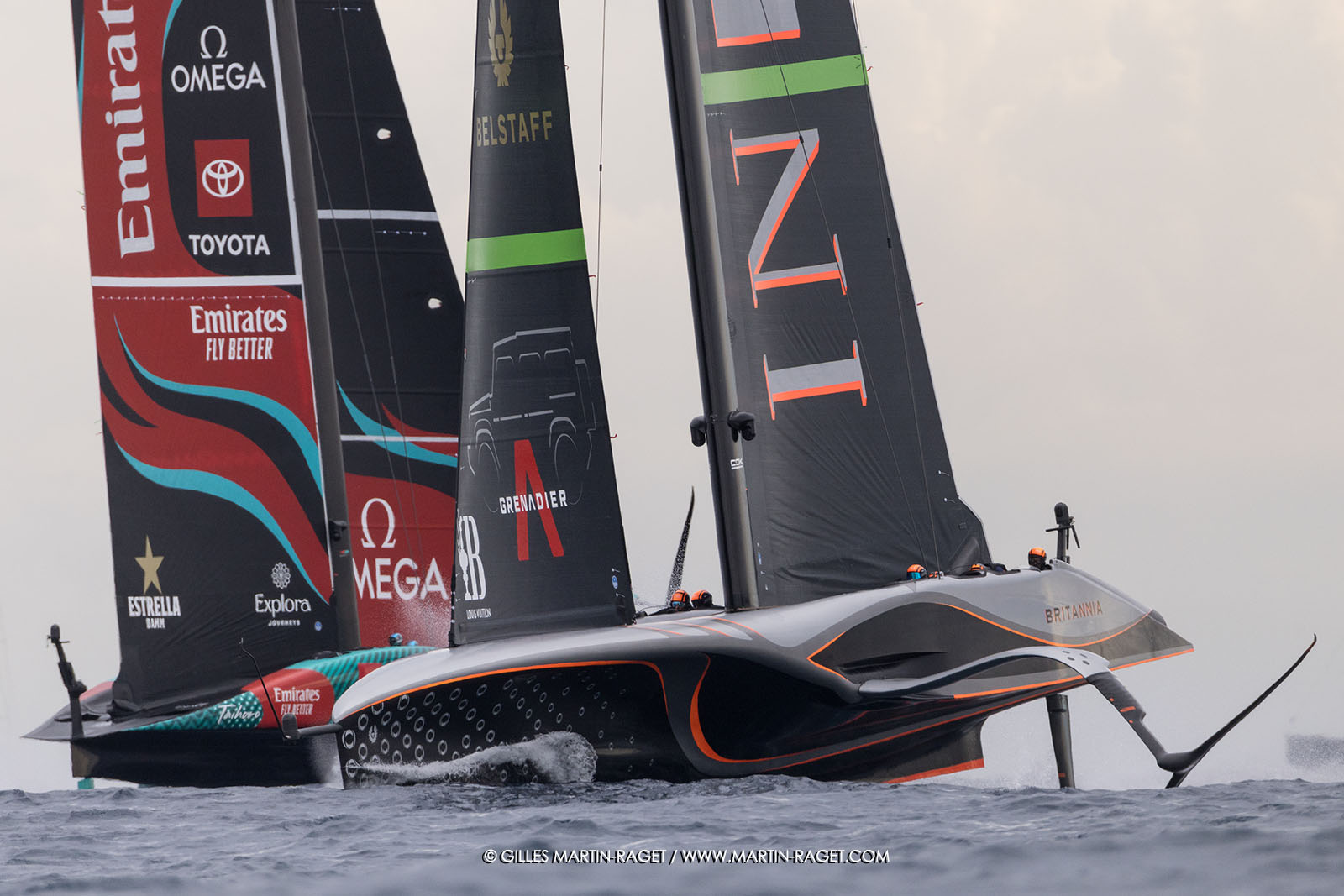 18 10 2024, Barcelona (ESP), Louis Vuitton 37th America's Cup, Final Match, Race Day 5, Race 7