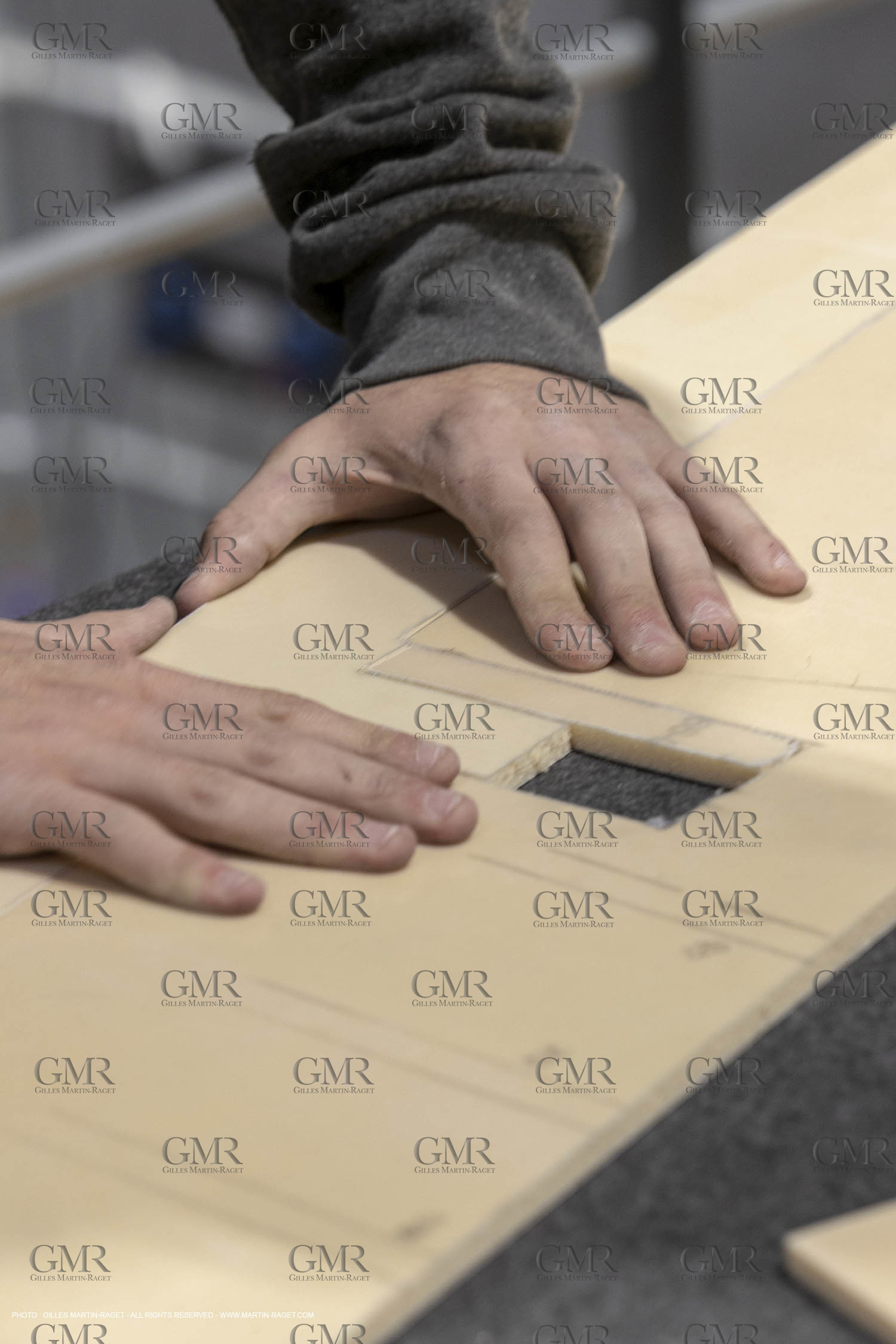 29 10 2018, La Grande Motte (FRA,30), Chantier Gunboat, construction du Gunboat 68