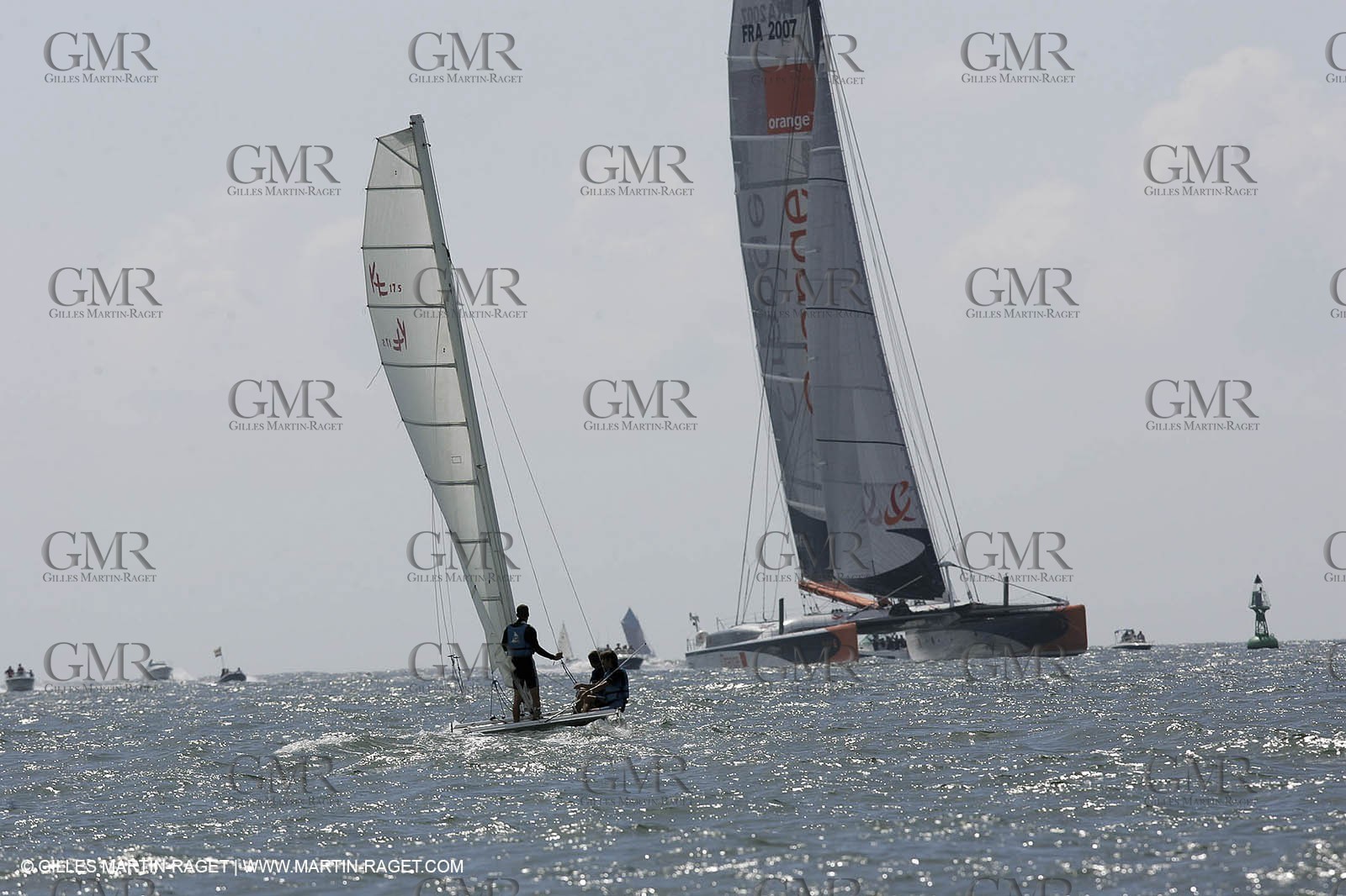 2004 Atlantic record attempt - Orange II back in La Baule