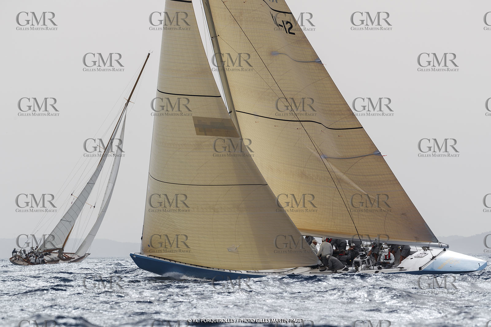 19 06 2024, Porquerolles Island (FRA), Championnat du monde des 12 m JI 2024, Race Day 1
