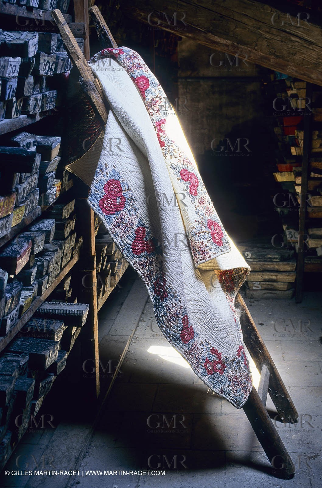 Boutis - cloths from Provence - Souleiado museum - Tarascon (FRA,13)