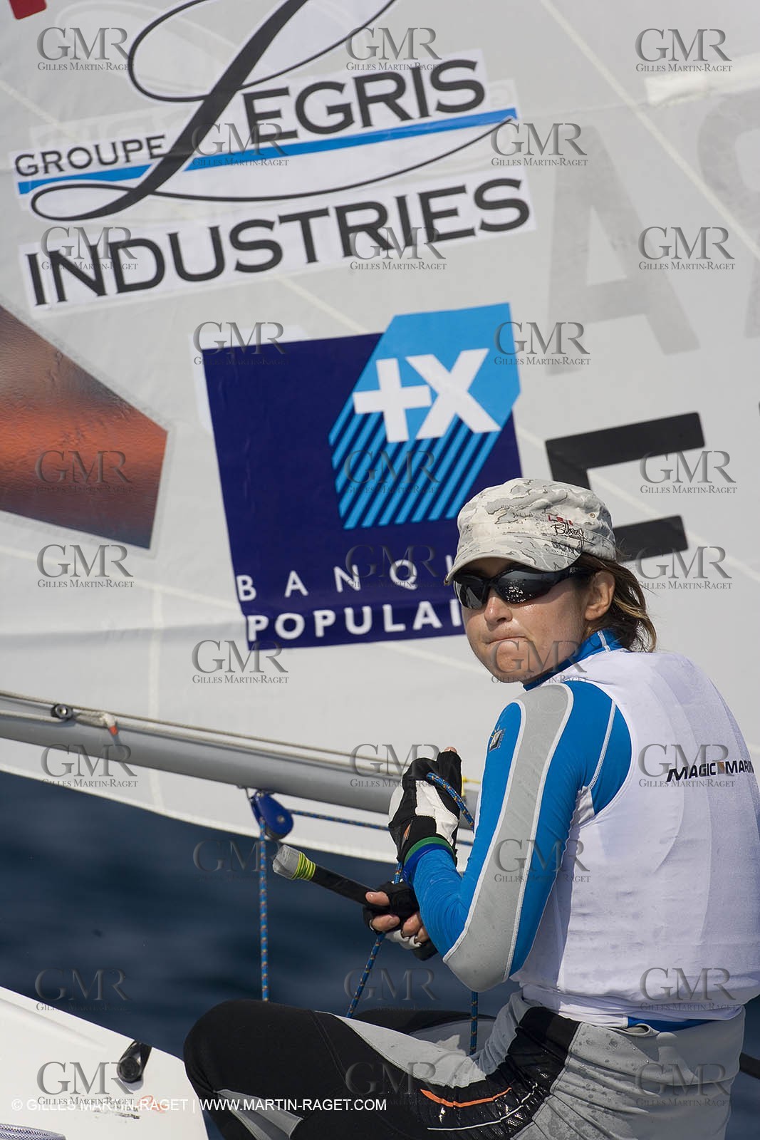 22 04 2007 - 2007 Semaine Olympique Française - Hyères (South of France) - Day 1 - Team France - Laser Radial - De Turckheim Sophie