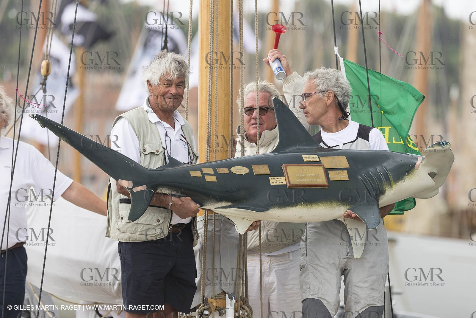 30 09 2014, Saint-Tropez (FRA,83), Voiles de Saint-Tropez 2014, Day 2, hommage à Yves Carcelle, propriétaire de Runa VI