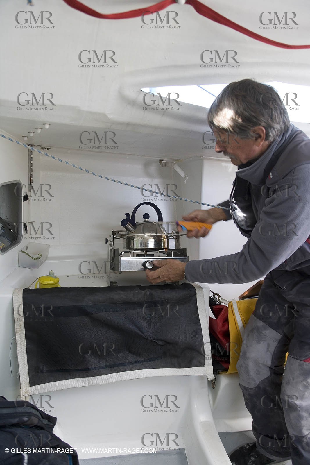 27 03 08- La Grande Motte- (FRA,34) Transat AG2R 2008- Jean-Paul Mouren- Laurent Pellecuer