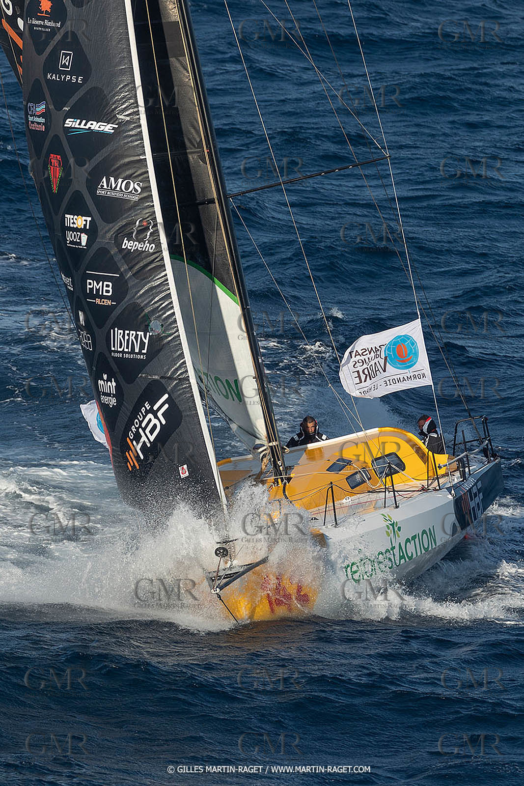 27 08 2021, Marseille (FRA), Transat Jacques Vabre 2021, Class 40, HBF-Reforest'Action (Kito de Pavant, Gwen Gbick)