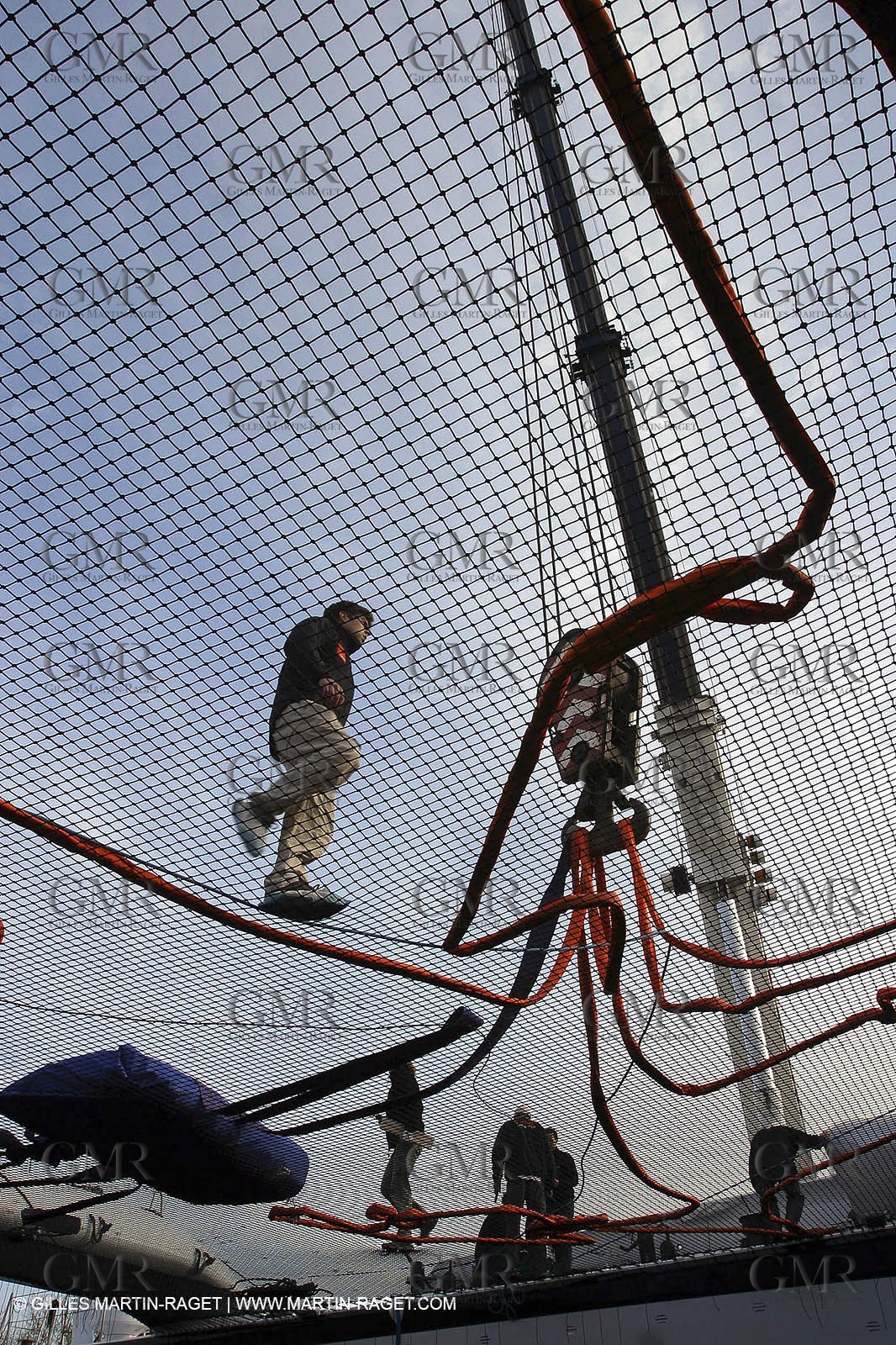 Vannes - Multiplast Boatyard - Orange II 1st going in the water