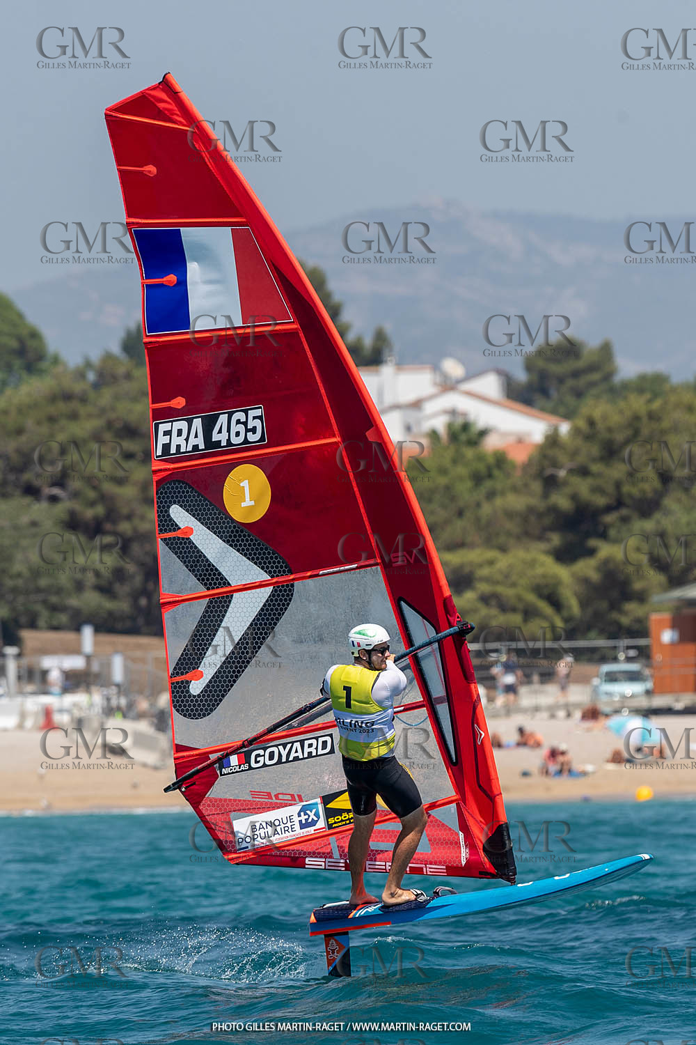 16 07 2023, Marseille, (FRA), Paris 2024 Olympic Games 2024 Sailing Test Event, Day 8, Medal race IQ Foil Men, Thomas Goyard (FRA)