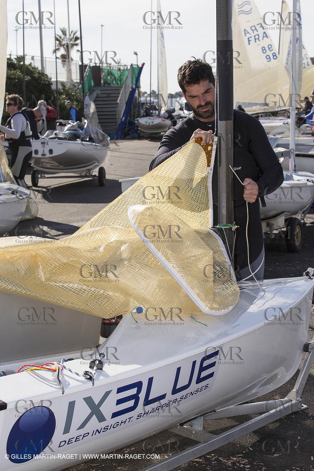 14 02 2014,  Cannes (FRA,06), FINN Cannes International Sailing week - Thomas Lebreton (FRA)