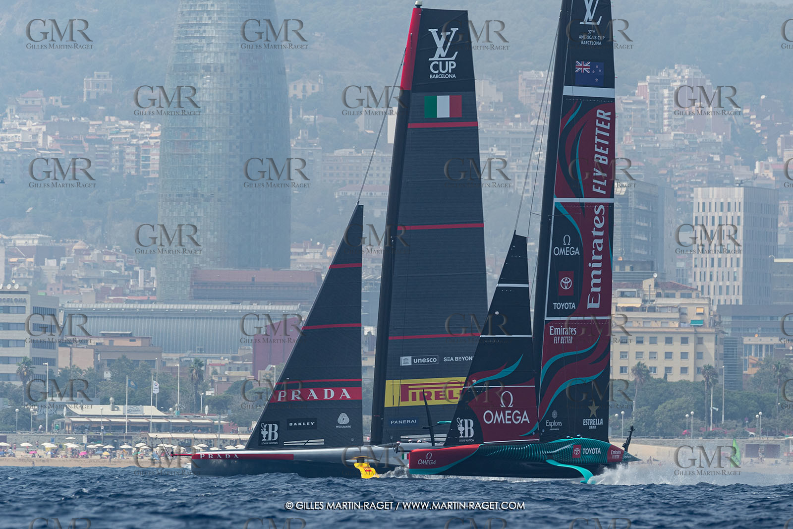 22 08 2024, Barcelona (ESP), Louis Vuitton 37th America's Cup, Louis Vuitton Preliminary Regatta, Race Day 1
