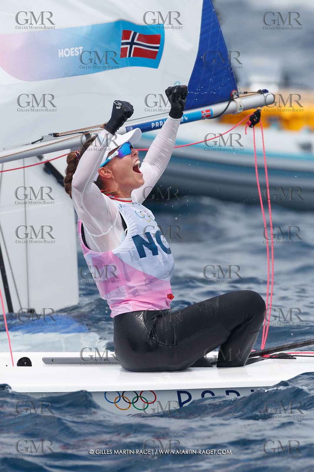 07 08 2024, Marseille (FRA), Paris 2024 Olympic Games, Sailing, Race Day 10, ILCA Medals races
