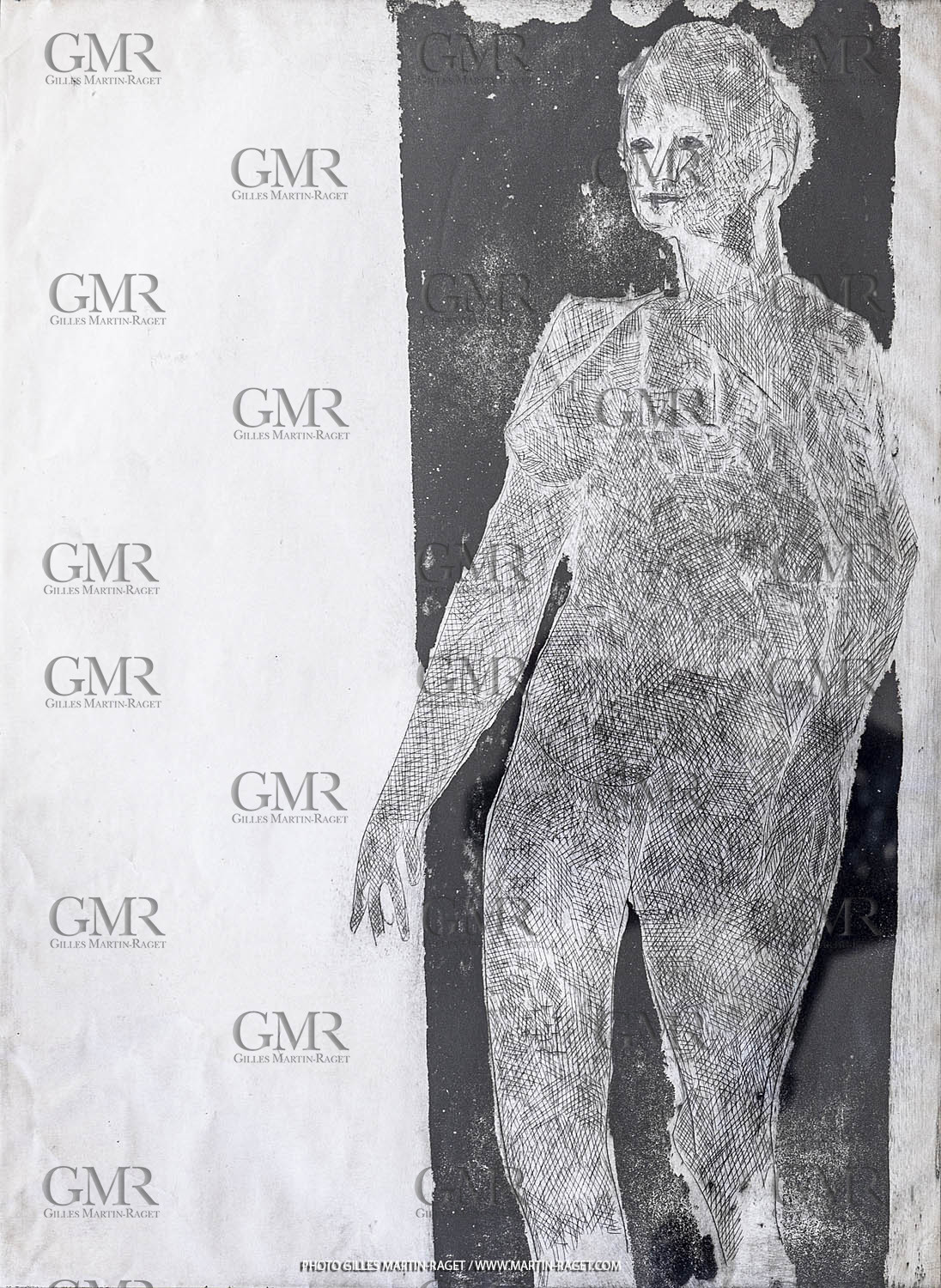 12 07 2020, St Rémy de Provence (FRA, 13) Oeuvre Germaine Richier, gravure