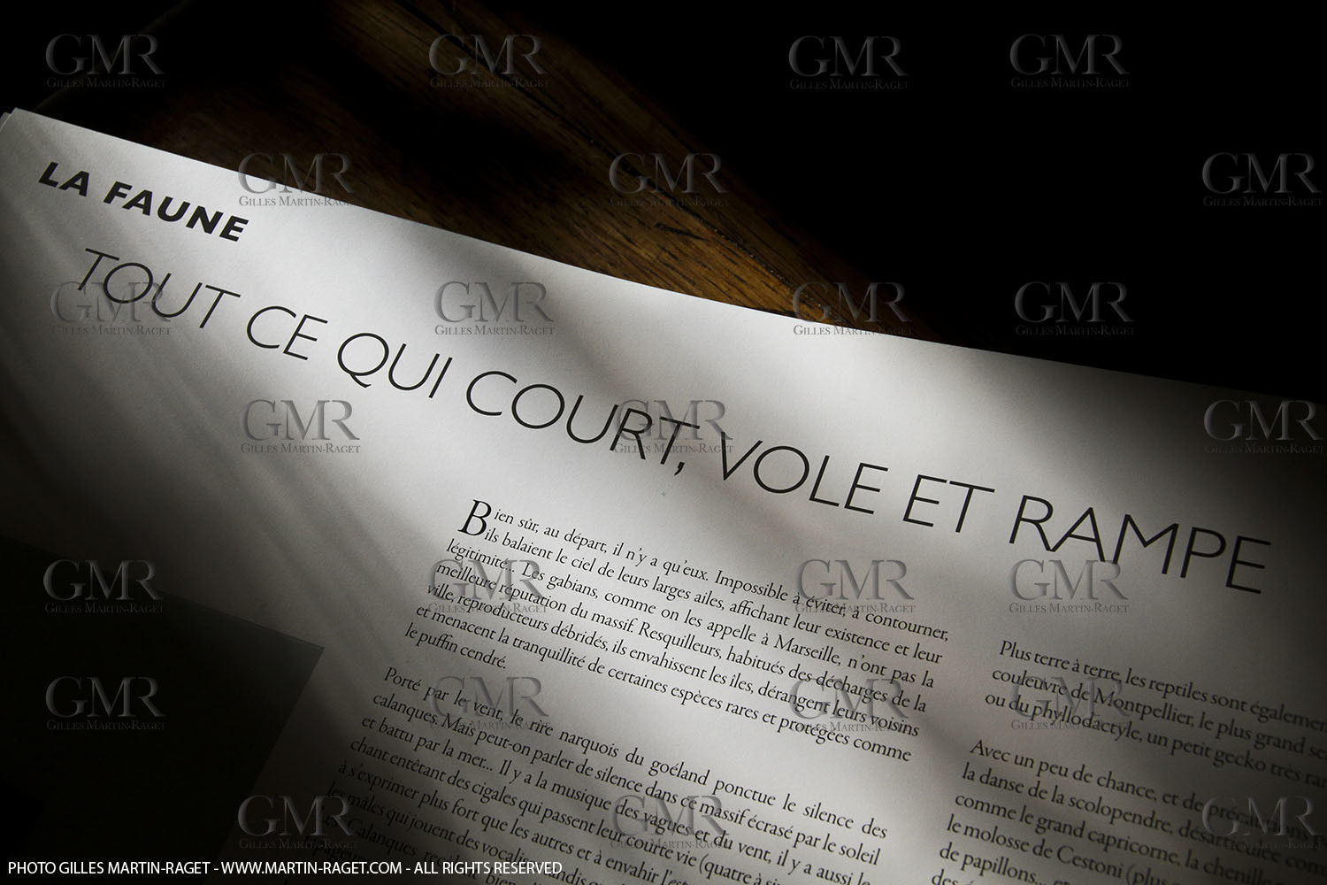 09 11 2010 - Marseille (FRA,13) - Photos odf the book Calanques, Si proches, si lointaines, Ed. Cres, Words by Juliette Lembot, Photos by Gilles Martin-Raget