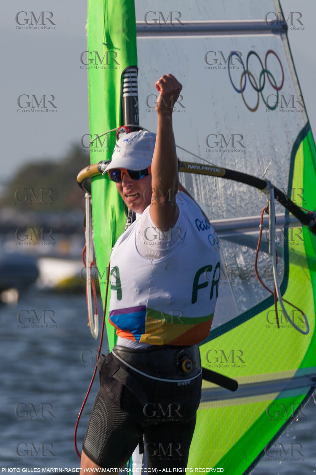 14 08 2016, Rio de Janeiro (BRA), 2016 Olympic Games, Sailing, RSX Women medal race, Charline Picon (FRA), gold medalist
