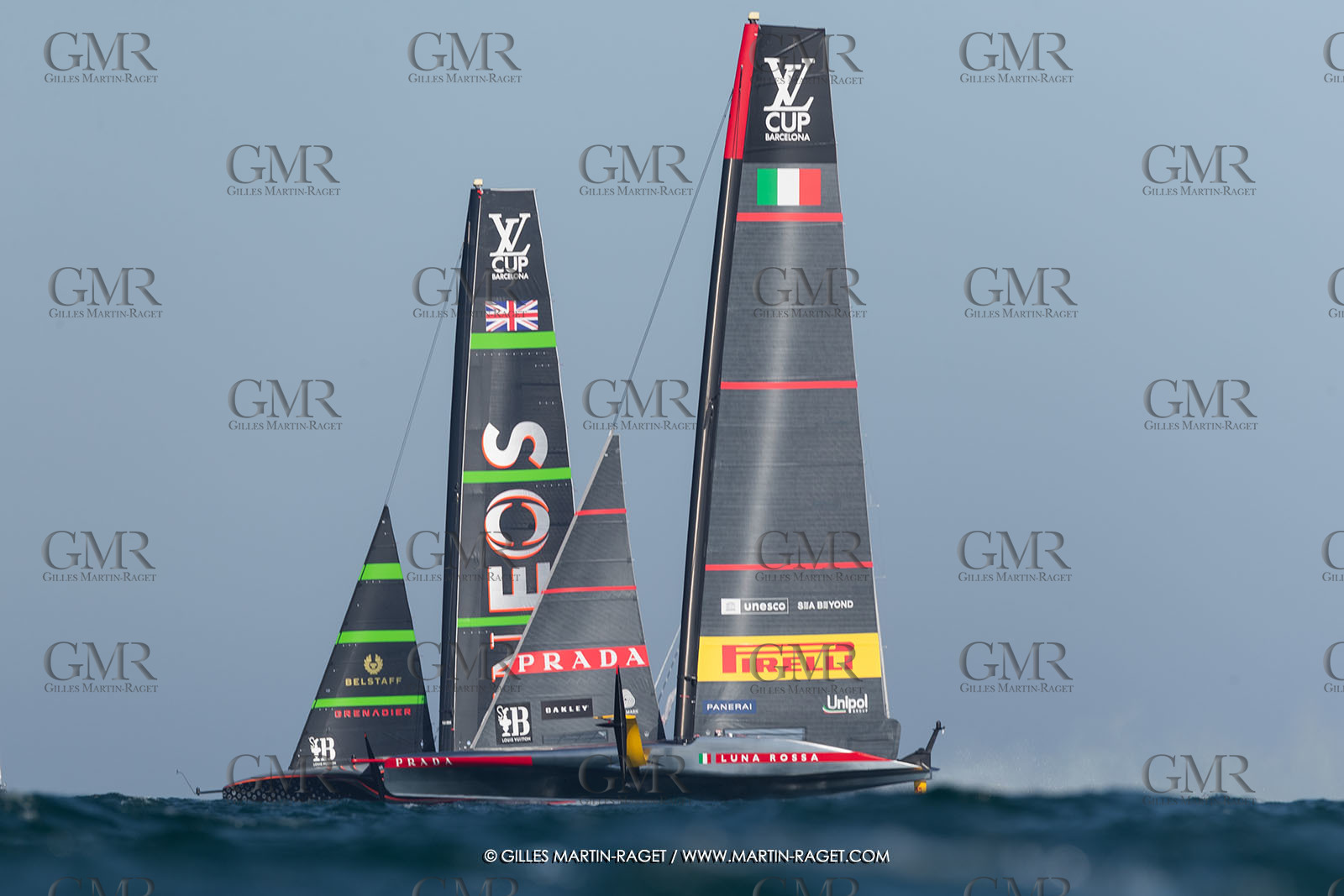 26 09 2024, Barcelona (ESP), 37th America's Cup, Louis Vuitton Cup Final, Race Day 1