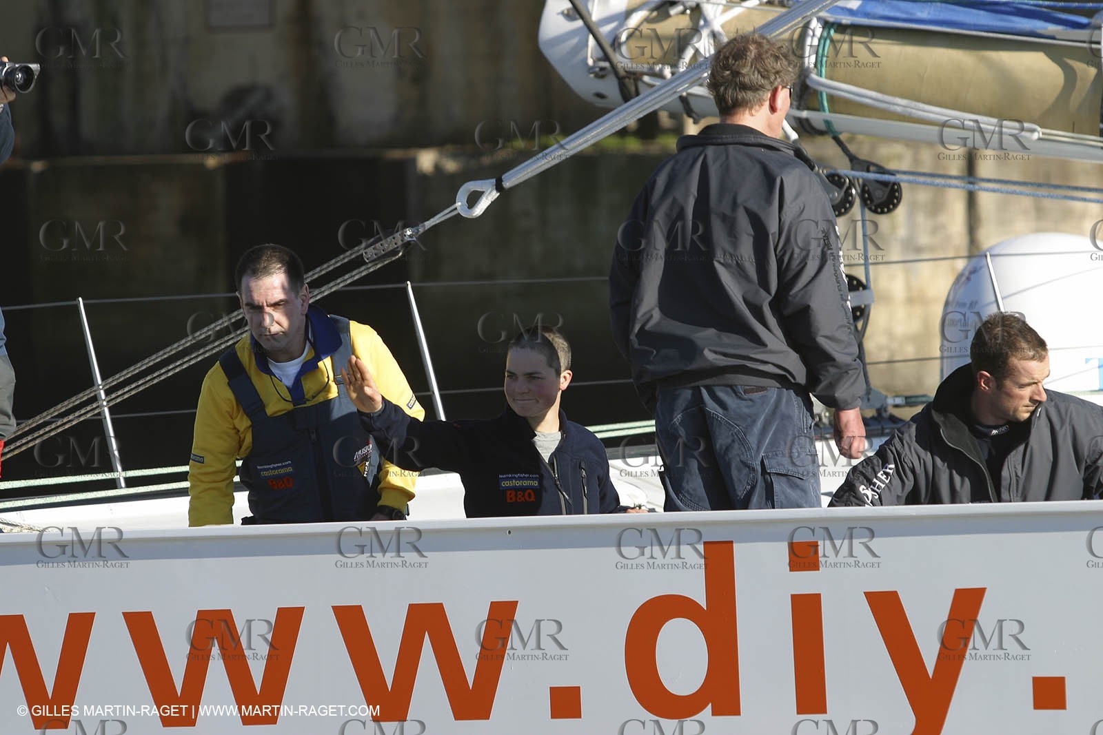 Kingfisher II - départ Trophée Jules Verne 2002 - Brest