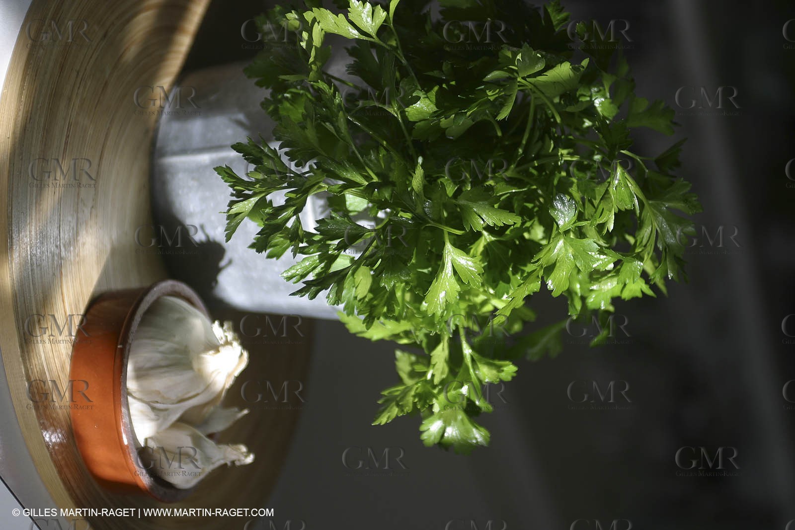 Cooking herbes from Provence - Garlic and Parsley