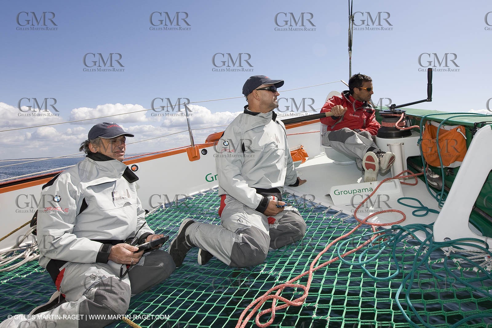 07 04 2008 - Lorient (FRA,56) - 33rd America's Cup - BMW ORACLE Racing - Training session in Lorient with Groupama Team