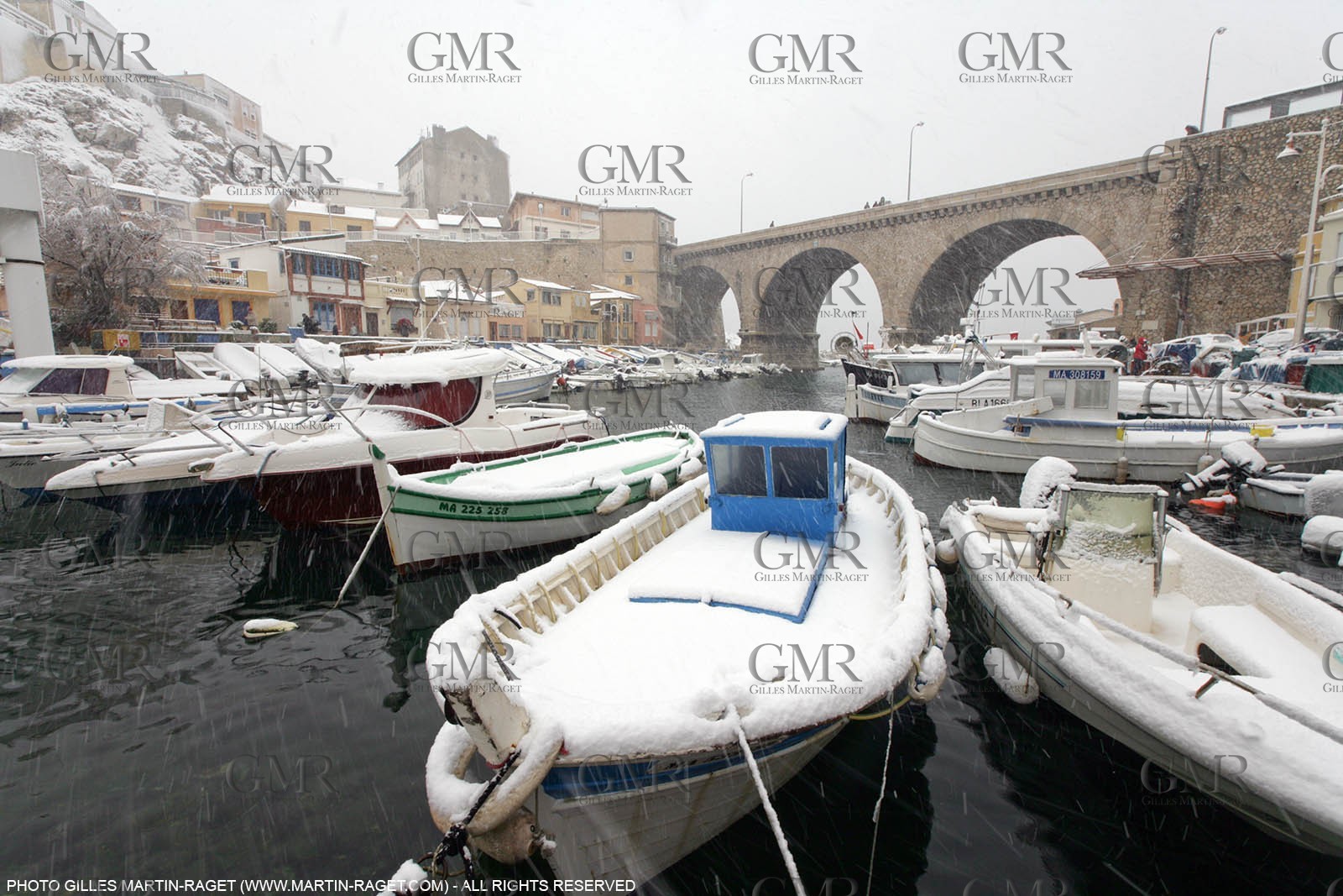 07 01 2009 - Marseille (FRA,13) - Exceptional snow amount on the city